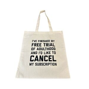 NEW canvas tote shoulder bag custom graphic handmade 14.5 W 15.5 H 11 SH inches